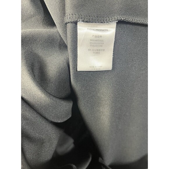 Miusol Dress XL Black Sleeveless Sheath Ruched Side Scoop Neck Midi Stretch - Picture 5 of 8